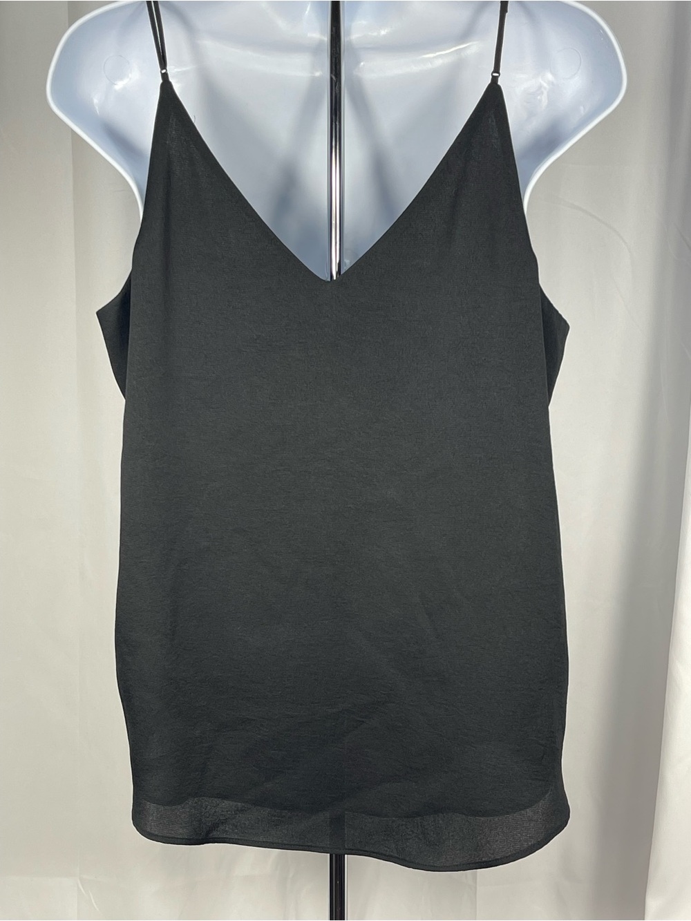 Express Black Lace-Trim V-Neck Double layer Camisole w/adjustable straps Sz M - Picture 3 of 9